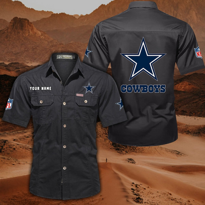 SPECIAL EDITION - NEW CUSTOMIZED NFL21 DCB DALLAS COWBOYS MUTICOLOR MEN'S CARGO SHIRT