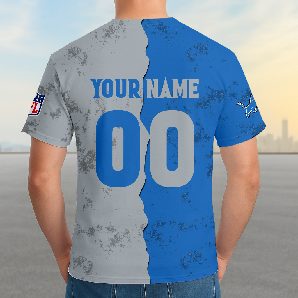 LIMITED EDITION - NEW CUSTOMIZED NFL04 DTL DETROIT LIONS UNISEX T-SHIRT, POLO, HOODIE & JACKETS