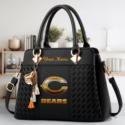 LIMITED EDITION - NEW CUSTOMIZED NFL26 CCB CHICAGO BEARS LUXURY HANDBAG IN MULTIPLE COLORS