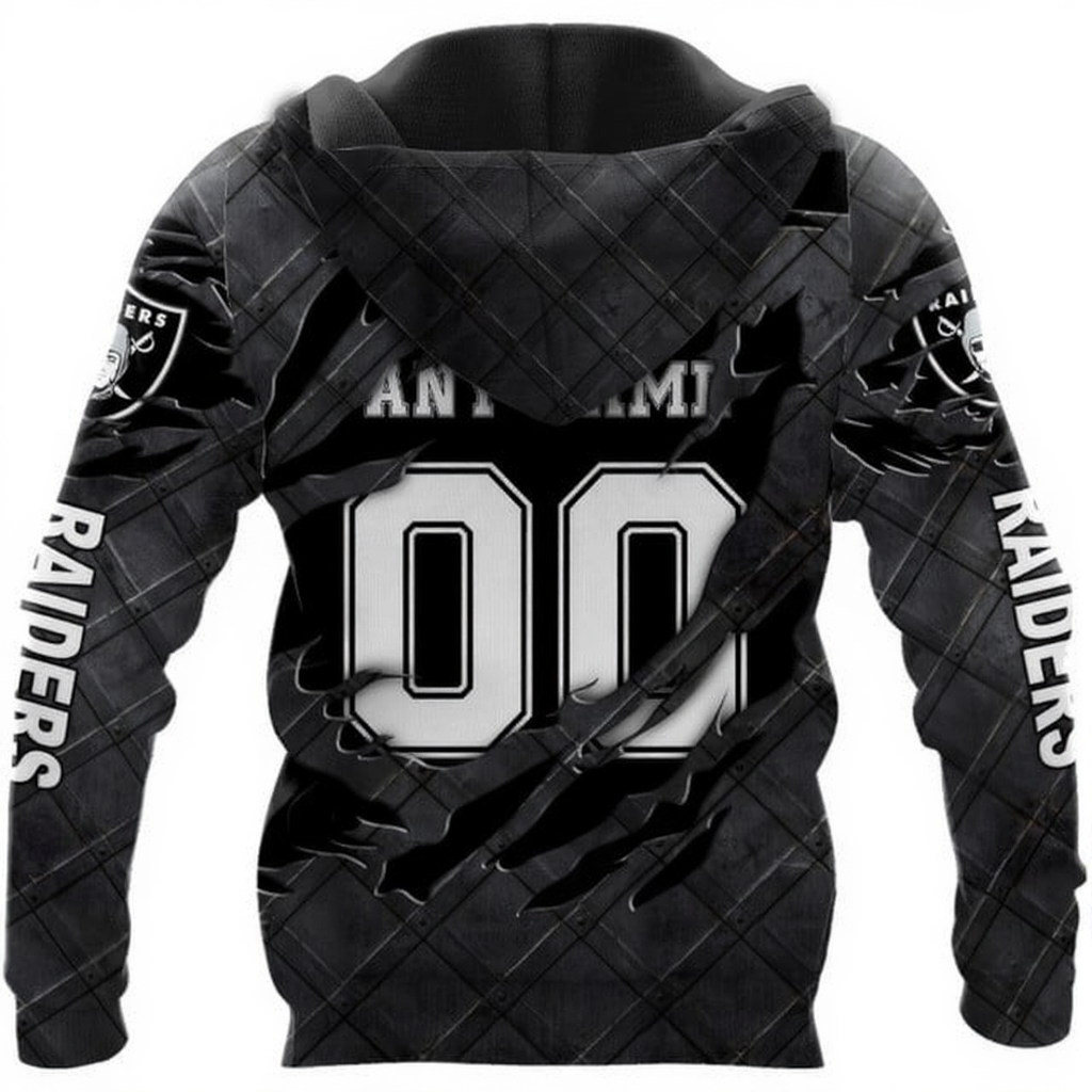 LIMITED EDITION - NEW CUSTOMIZED NFL07 LVR LAS VEGAS RAIDERS UNISEX T-SHIRT, POLO, HOODIE & JACKETS