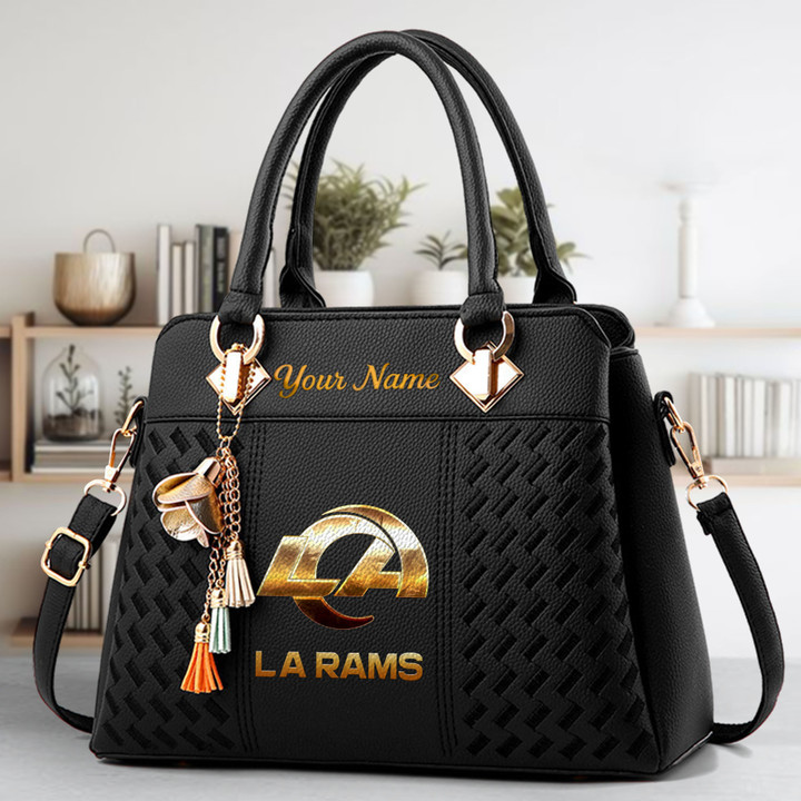 LIMITED EDITION - NEW CUSTOMIZED NFL22 LAR LOS ANGELES RAMS LUXURY HANDBAG IN MULTIPLE COLORS