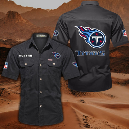 SPECIAL EDITION - NEW CUSTOMIZED NFL31 TST TENNESSEE TITANS MUTICOLOR MEN'S CARGO SHIRT