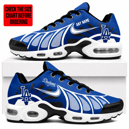 LIMITED EDITION - NEW CUSTOMIZED MLB02 LAD LOS ANGELES DODGERS AIR MAX PLUS SNEAKERS