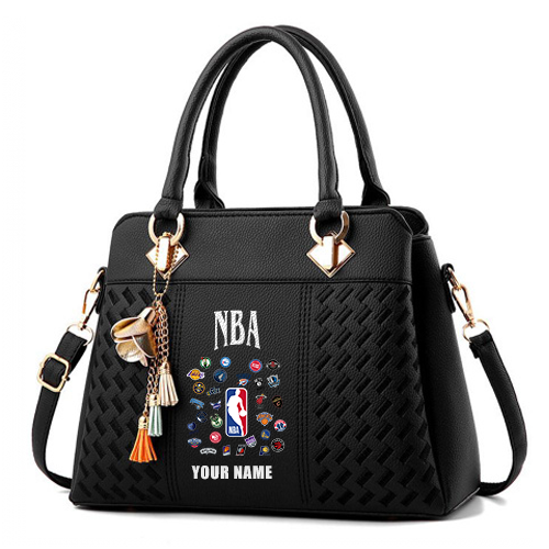 LIMITED EDITION - NEW CUSTOMIZED NBA32 NBA ALL TEAMS ZIP HANDBAG MULTICOLOR