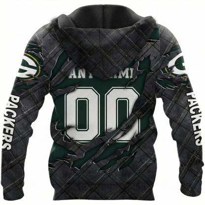 LIMITED EDITION - NEW CUSTOMIZED NFL08 GBP GREEN BAY PACKERS UNISEX T-SHIRT, POLO, HOODIE & JACKETS