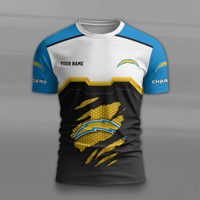 LIMITED EDITION - NEW CUSTOMIZED NFL09 LAC LOS ANGELES CHARGERS UNISEX T-SHIRT, POLO, HOODIE & JACKETS