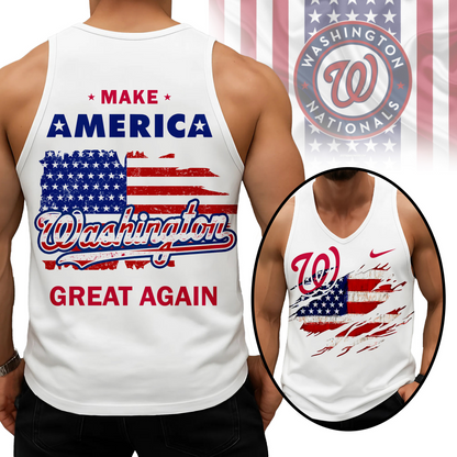 LIMITED EDITION - NEW CUSTOMIZED MLB28 WNS WASHINGTON NATIONALS UNISEX TANK TOP