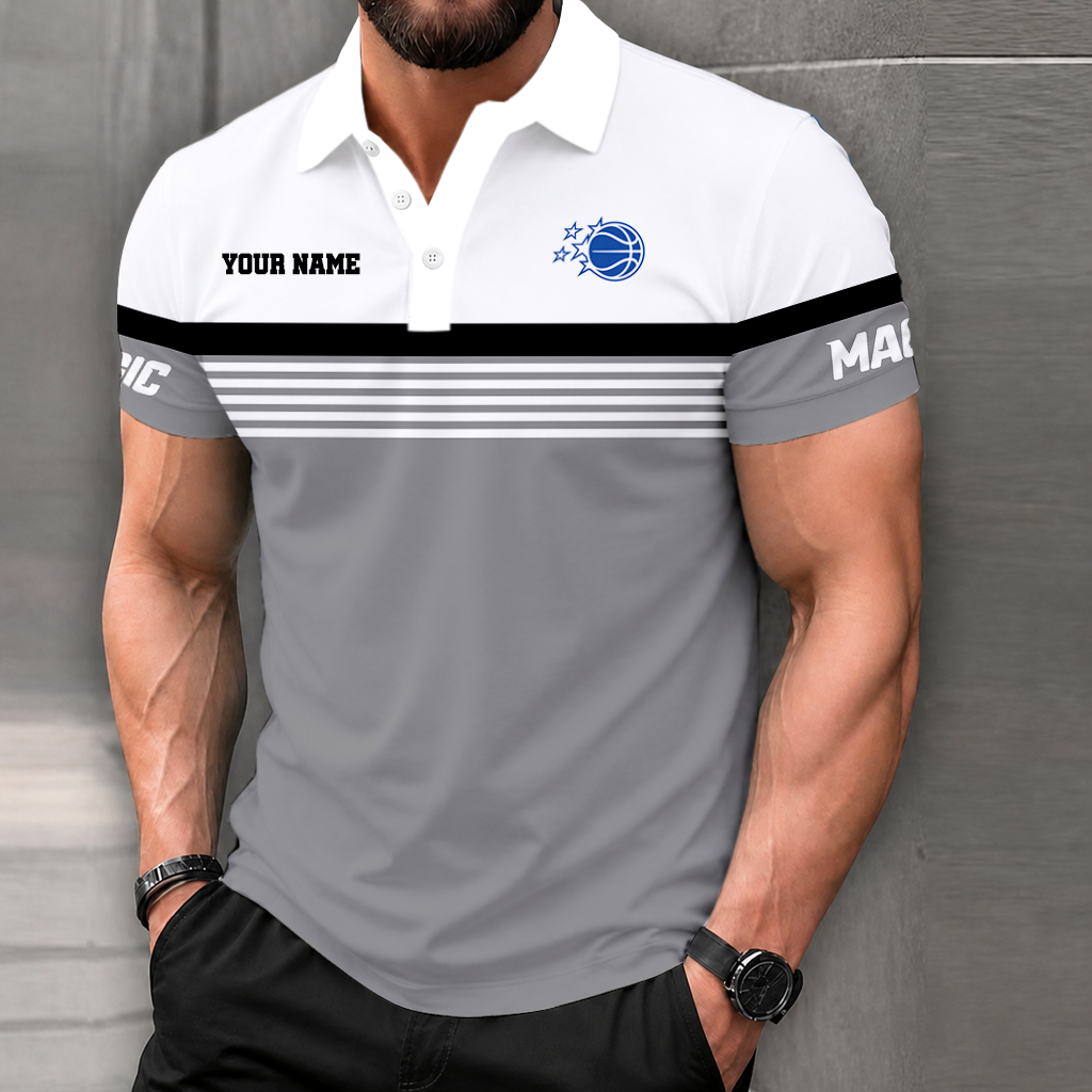LIMITED EDITION - NEW CUSTOMIZED NBA15 OMA ORLANDO MAGIC POLO SHIRT