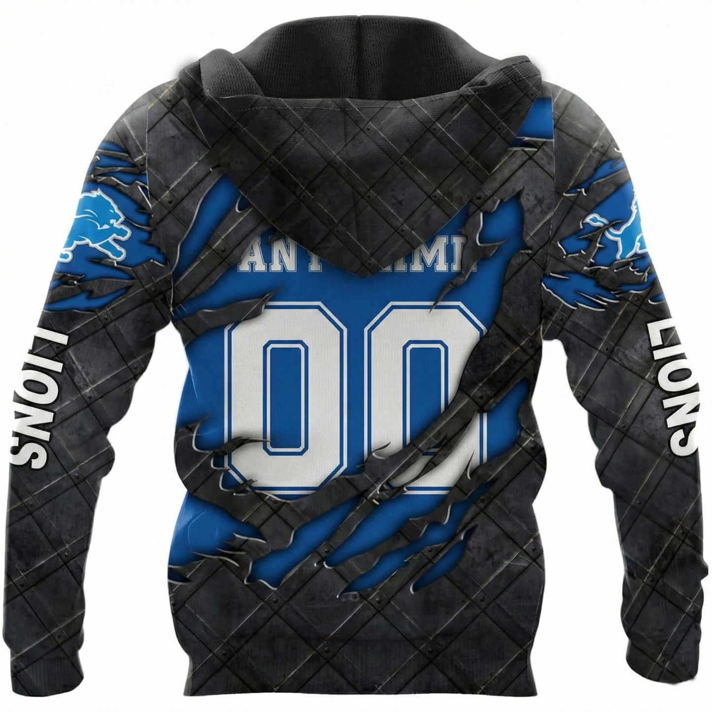 LIMITED EDITION - NEW CUSTOMIZED NFL04 DTL DETROIT LIONS UNISEX T-SHIRT, POLO, HOODIE & JACKETS