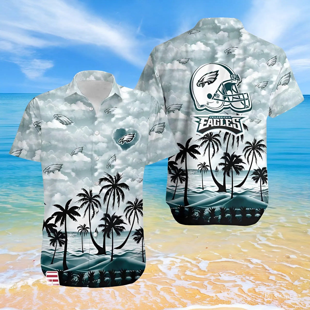 LIMITED EDITION - NEW CUSTOMIZED NFL02 PPE PHILADELPHIA EAGLES UNISEX HAWAIIAN SHIRT