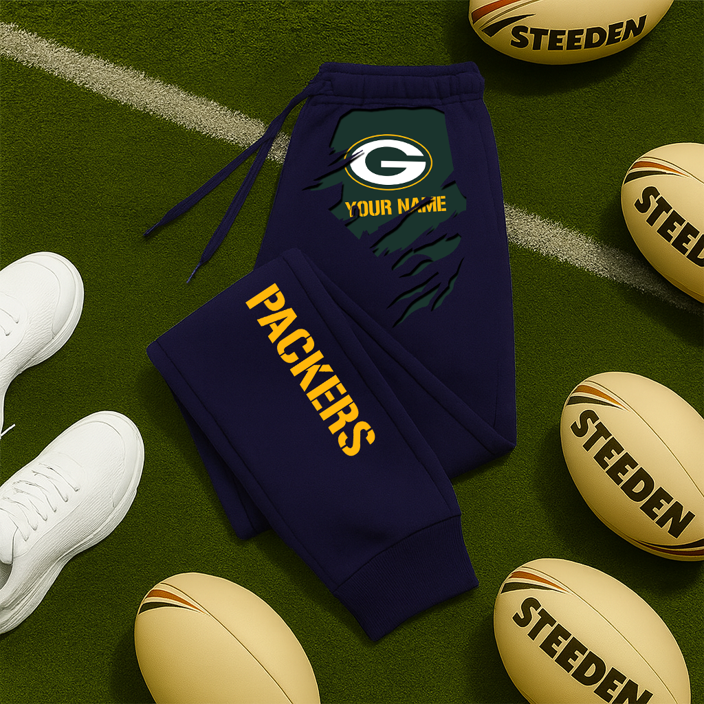 LIMITED EDITION - NEW PERSONALIZED NFL08 GBP GREEN BAY PACKERS JOGGERS