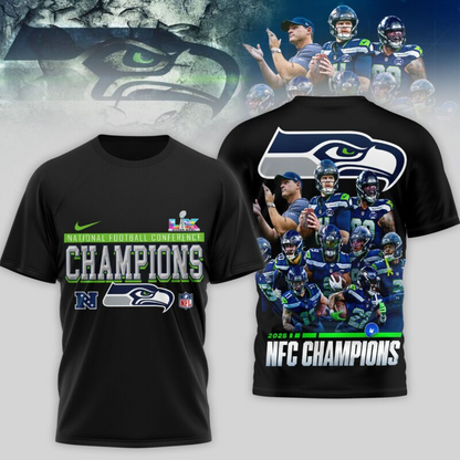 LIMITED EDITION - NEW CUSTOMIZED NFL06 SSH SEATTLE SEAHAWKS UNISEX T-SHIRT, POLO, HOODIE & JACKETS