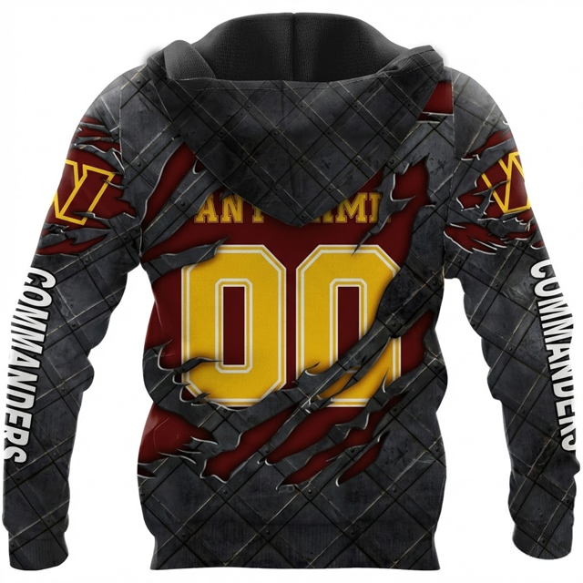 LIMITED EDITION - NEW CUSTOMIZED NFL12 WTC WASHINGTON COMMANDERS UNISEX T-SHIRT, POLO, HOODIE & JACKETS