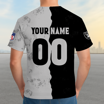 LIMITED EDITION - NEW CUSTOMIZED NFL07 LVR LAS VEGAS RAIDERS UNISEX T-SHIRT, POLO, HOODIE & JACKETS