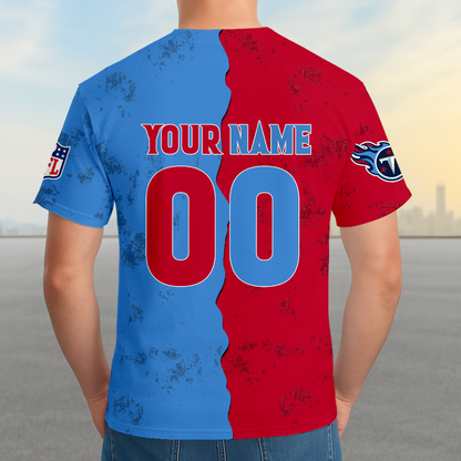 LIMITED EDITION - NEW CUSTOMIZED NFL31 TST TENNESSEE TITANS UNISEX T-SHIRT, POLO, HOODIE & JACKETS