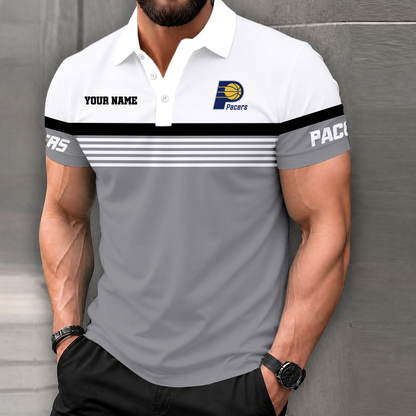 LIMITED EDITION - NEW CUSTOMIZED NBA06 IPA INDIANA PACERS POLO SHIRT