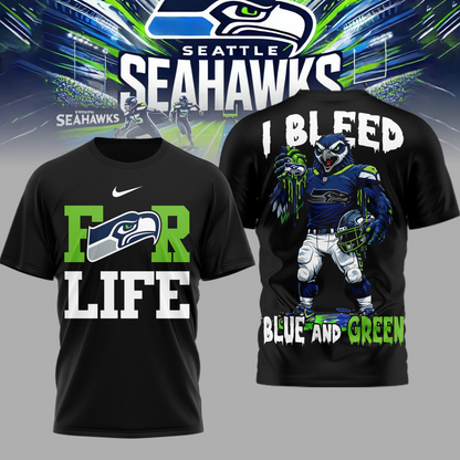 LIMITED EDITION - NEW CUSTOMIZED NFL06 SSH SE SEAHAWKS UNISEX T-SHIRT, POLO & HOODIE