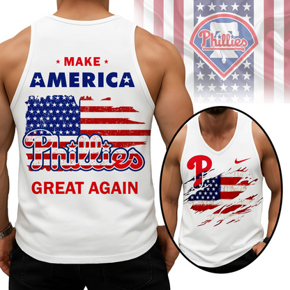 LIMITED EDITION - NEW CUSTOMIZED MLB11 PPS PHILADELPHIA PHILLIES UNISEX TANK TOP