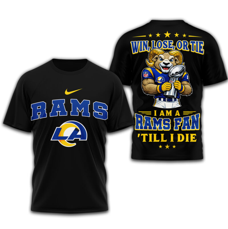 LIMITED EDITION - NEW CUSTOMIZED NFL22 LAR LOS ANGELES RAMS UNISEX T-SHIRT, POLO, HOODIE & JACKETS