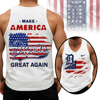 LIMITED EDITION - NEW CUSTOMIZED MLB16 DTS DETROIT TIGERS UNISEX TANK TOP