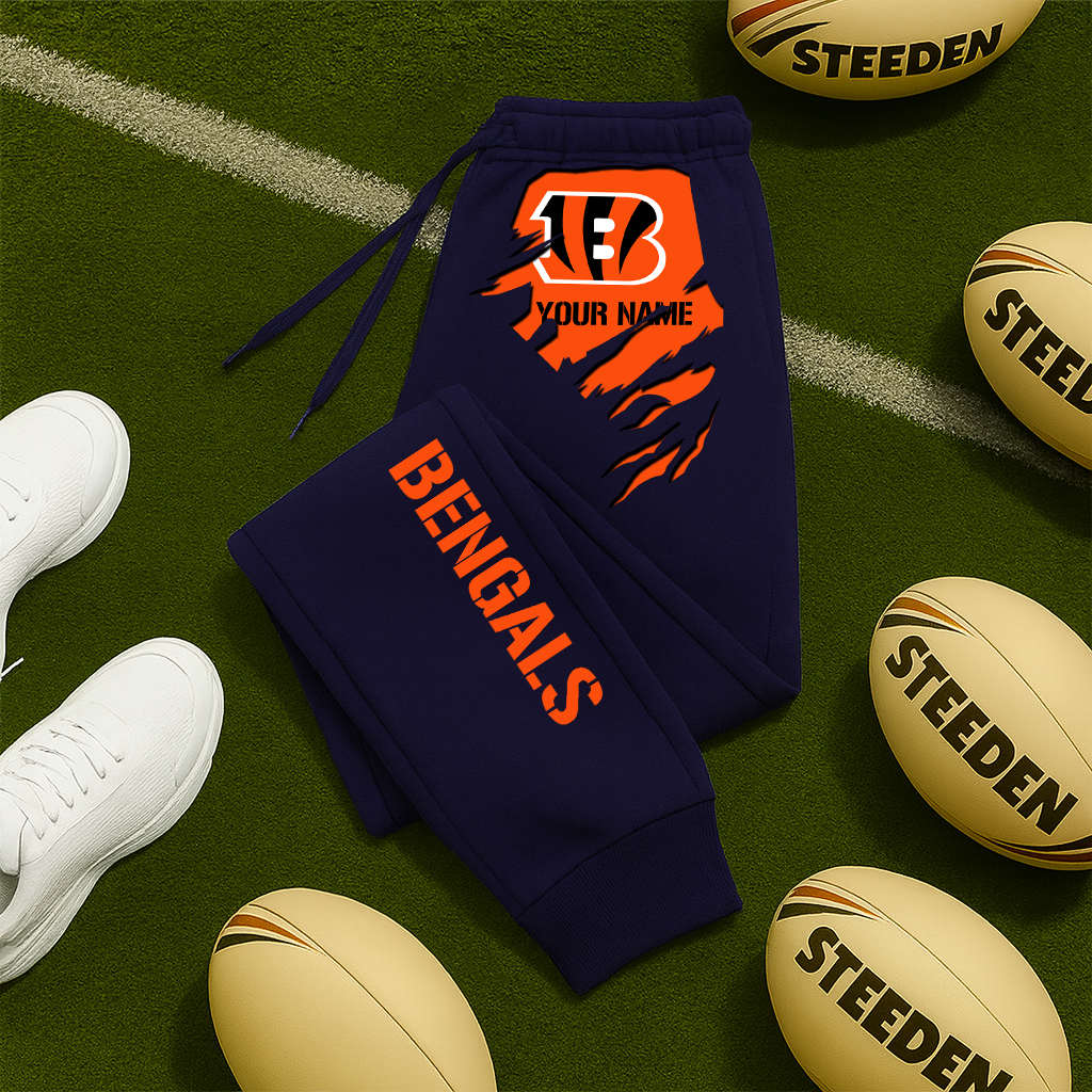 LIMITED EDITION - NEW PERSONALIZED NFL16 CCB CINCINNATI BENGALS JOGGERS