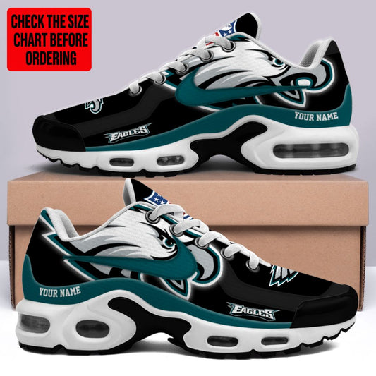 LIMITED EDITION - NEW CUSTOMIZED NFL02 PPE PHILADELPHIA EAGLES AIR MAX PLUS SNEAKERS