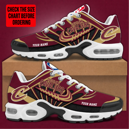 [HOT DEAL] NEW CUSTOMIZED NBA02 CCA CLEVELAND CAVALIERS AIR MAX PLUS SNEAKERS