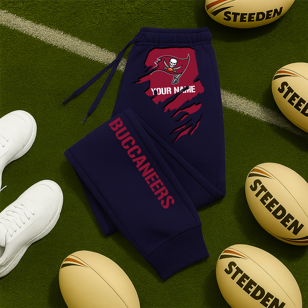 LIMITED EDITION - NEW PERSONALIZED NFL10 TBB TAMPA BAY BUCCANEERSJOGGERS