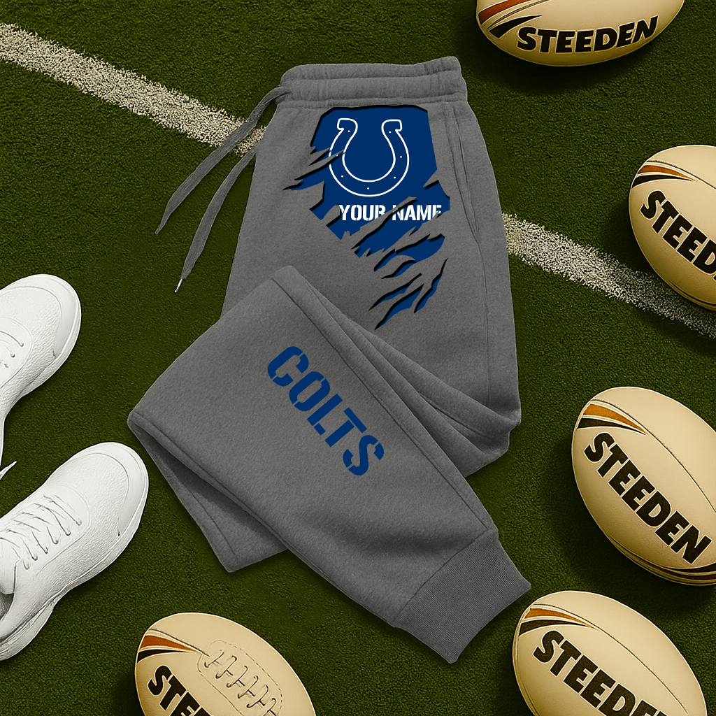LIMITED EDITION - NEW PERSONALIZED NFL17 IDC INDIANAPOLIS COLTS JOGGERS