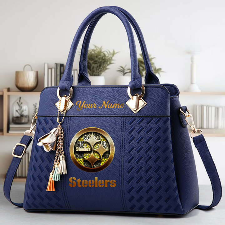 LIMITED EDITION - NEW CUSTOMIZED NFL14 PSB PITTSBURGH STEELERS LUXURY HANDBAG IN MULTIPLE COLORS