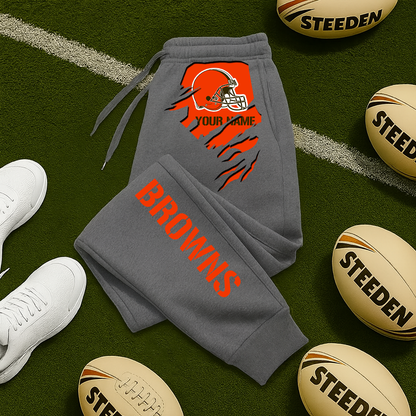 LIMITED EDITION - NEW PERSONALIZED NFL29 CLB CLEVELAND BROWNS JOGGERS