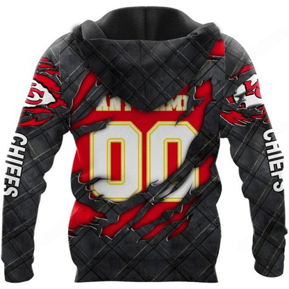 LIMITED EDITION - NEW CUSTOMIZED NFL01 KCC KANSAS CITY CHIEFS UNISEX T-SHIRT, POLO, HOODIE & JACKETS