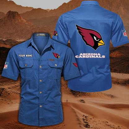 SPECIAL EDITION - NEW CUSTOMIZED NFL20 ARC ARIZONA CARDINALS MUTICOLOR MEN'S CARGO SHIRT