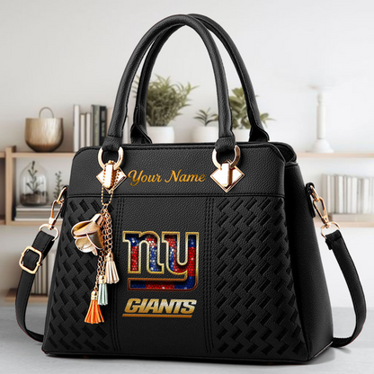 LIMITED EDITION - NEW CUSTOMIZED NFL32 NYG NEW YORK GIANTS LUXURY HANDBAG IN MULTIPLE COLORS