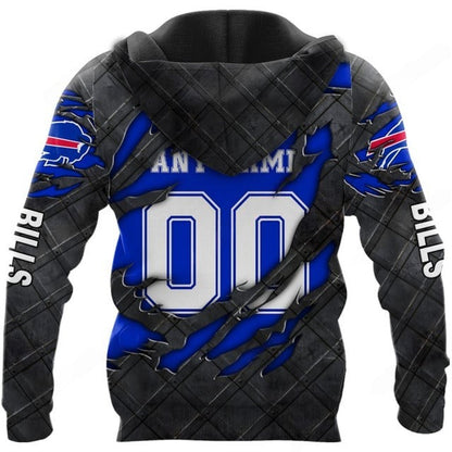 LIMITED EDITION - NEW CUSTOMIZED NFL03 BFB BUFFALO BILLS UNISEX T-SHIRT, POLO, HOODIE & JACKETS