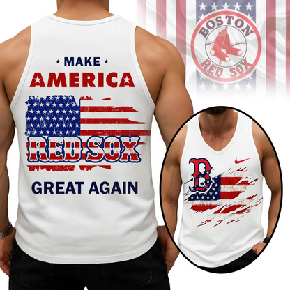 LIMITED EDITION - NEW CUSTOMIZED MLB03 BRS BOSTON RED SOX UNISEX TANK TOP