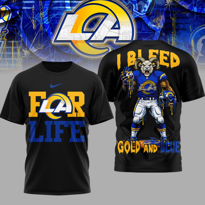 LIMITED EDITION - NEW CUSTOMIZED NFL22 LAR LA RAMS UNISEX T-SHIRT, POLO & HOODIE