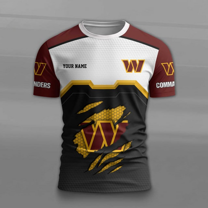 LIMITED EDITION - NEW CUSTOMIZED NFL12 WTC WASHINGTON COMMANDERS UNISEX T-SHIRT, POLO, HOODIE & JACKETS