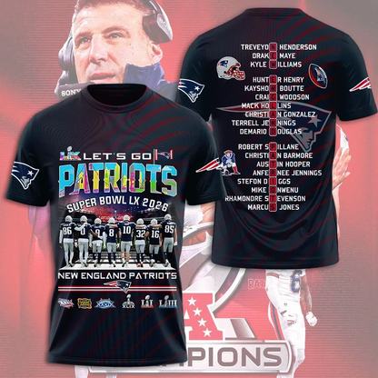 LIMITED EDITION - NEW CUSTOMIZED NFL27 NEP NEW ENGLAND PATRIOTS UNISEX T-SHIRT, POLO, HOODIE & JACKETS