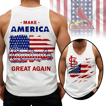 LIMITED EDITION - NEW CUSTOMIZED MLB24 SLC ST. LOUIS CARDINALS UNISEX TANK TOP