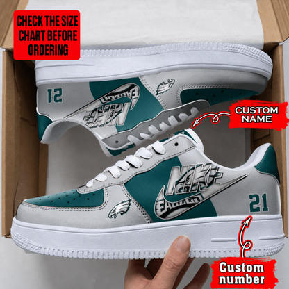 [SPECIAL OFFER] NEW CUSTOMIZED NFL02 PPE PHILADELPHIA EAGLES AF1 SHOES