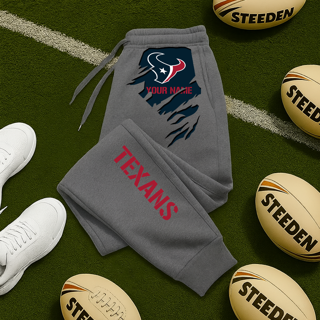 LIMITED EDITION - NEW PERSONALIZED NFL15 HTT HOUSTON TEXANS JOGGERS