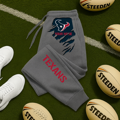 LIMITED EDITION - NEW PERSONALIZED NFL15 HTT HOUSTON TEXANS JOGGERS