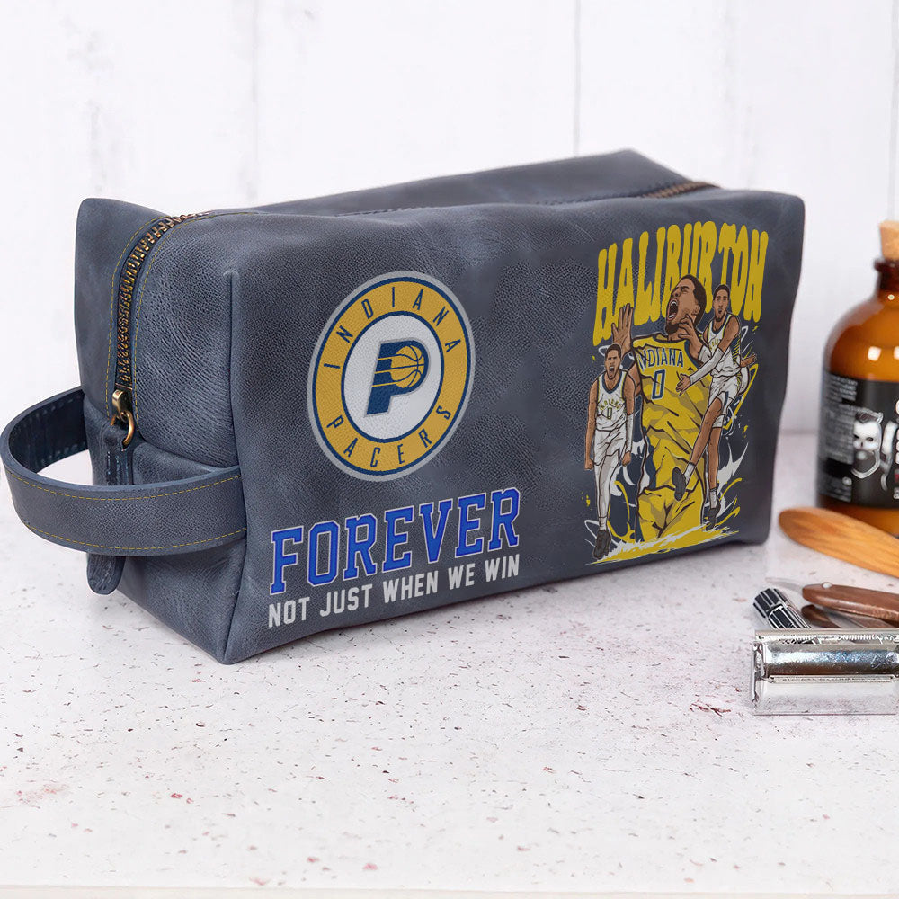 Indiana Pacers Leather Toiletry Bag