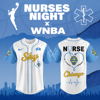 TOP SELLING - NEW CUSTOMIZED WNBA02 CCS CH SKY x NURSES NIGHT BASEBALL JERSEY