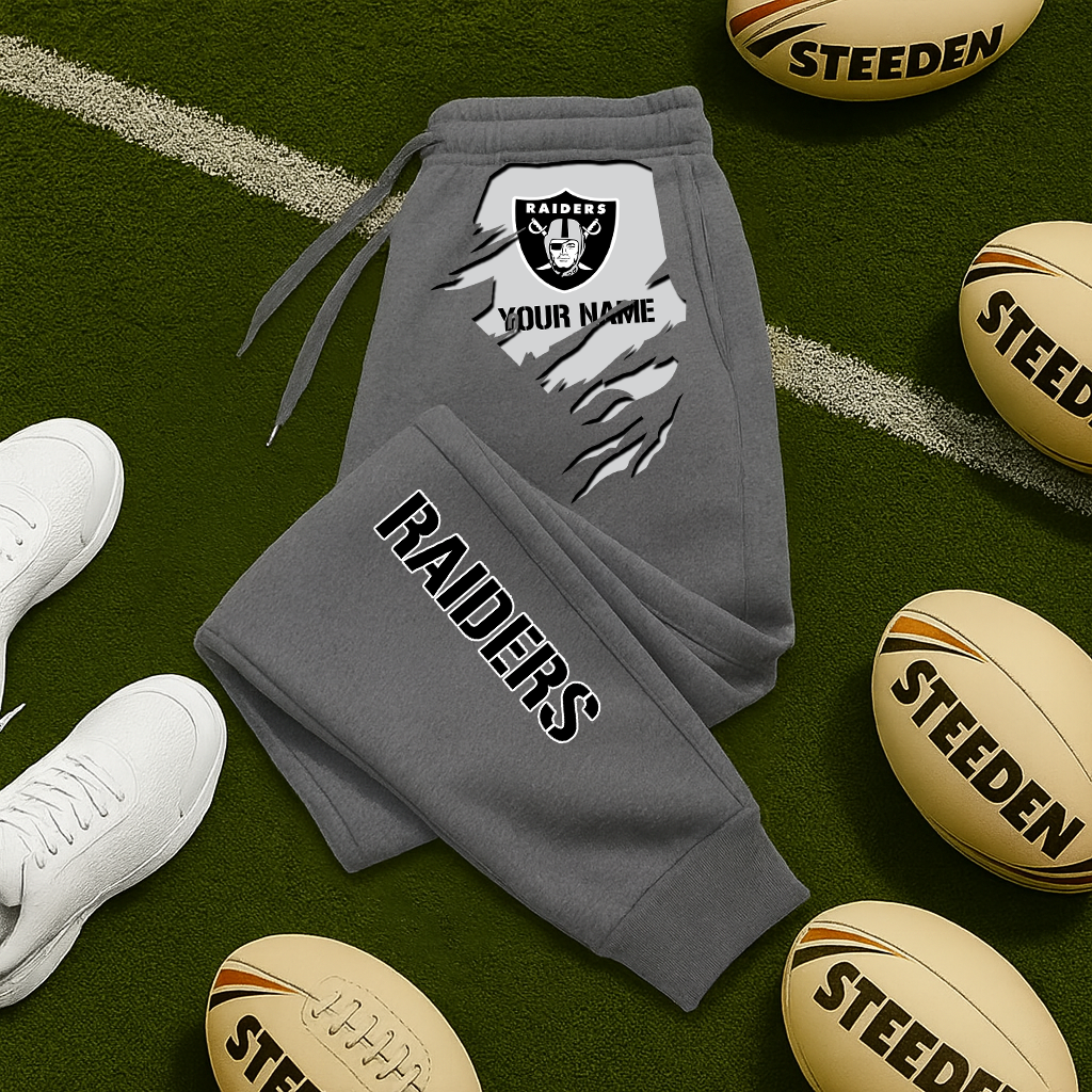 LIMITED EDITION - NEW PERSONALIZED NFL07 LVR LAS VEGAS RAIDERS JOGGERS