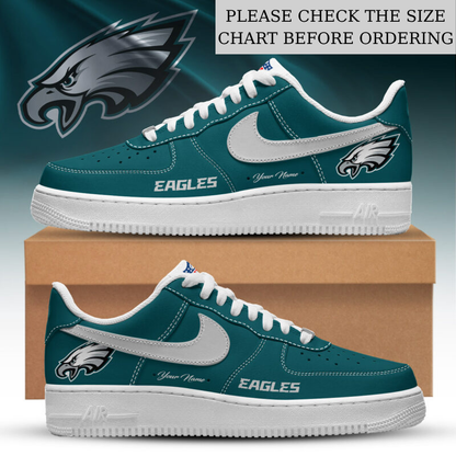 LIMITED EDITION - NEW CUSTOMIZED NFL02 PPE PHILADELPHIA EAGLES AF1 SHOES