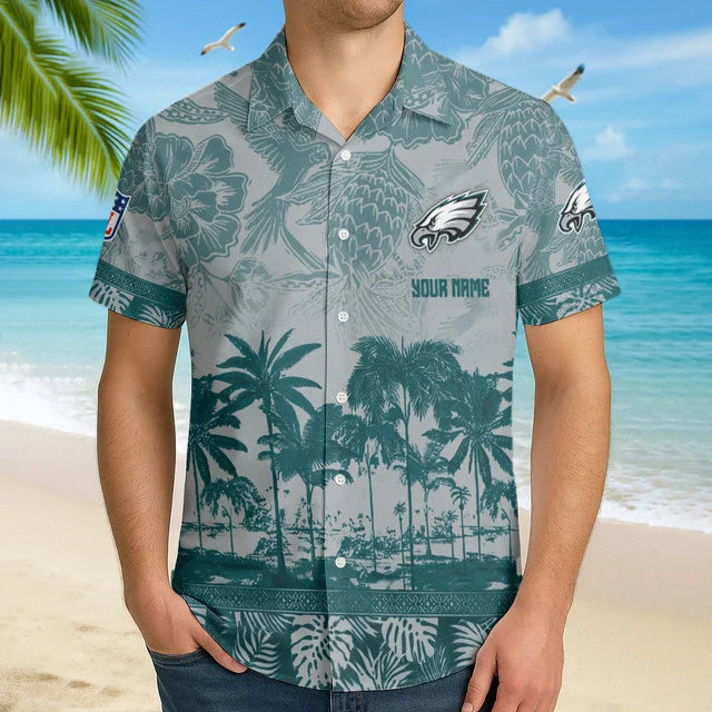 LIMITED EDITION - NEW CUSTOMIZED NFL02 PPE PHILADELPHIA EAGLES UNISEX HAWAIIAN SHIRT