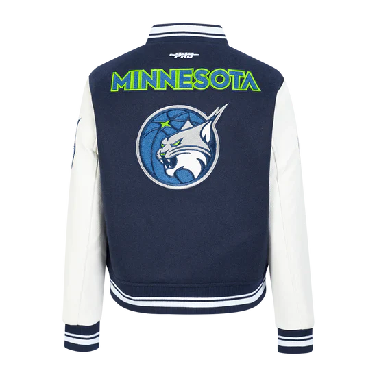 LIMITED EDITION - NEW CUSTOMIZED WNBA09 MNL MN LYNX BASEBALL JACKET, SATIN VARSITY JACKET 01