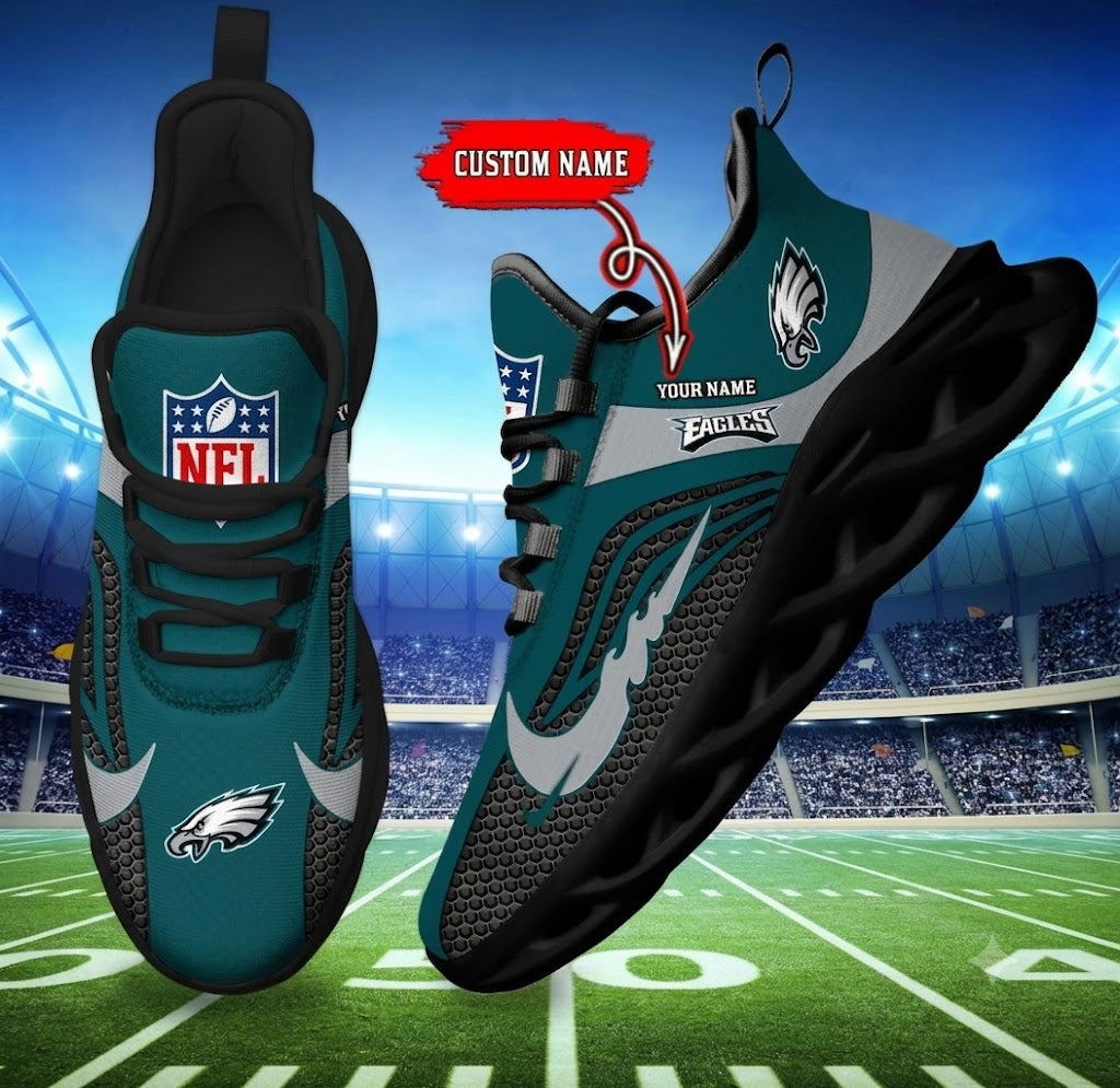 [SPECIAL OFFER] NEW CUSTOMIZED NFL02 PPE PHILADELPHIA EAGLES UNISEX CLUNKY SNEAKERS